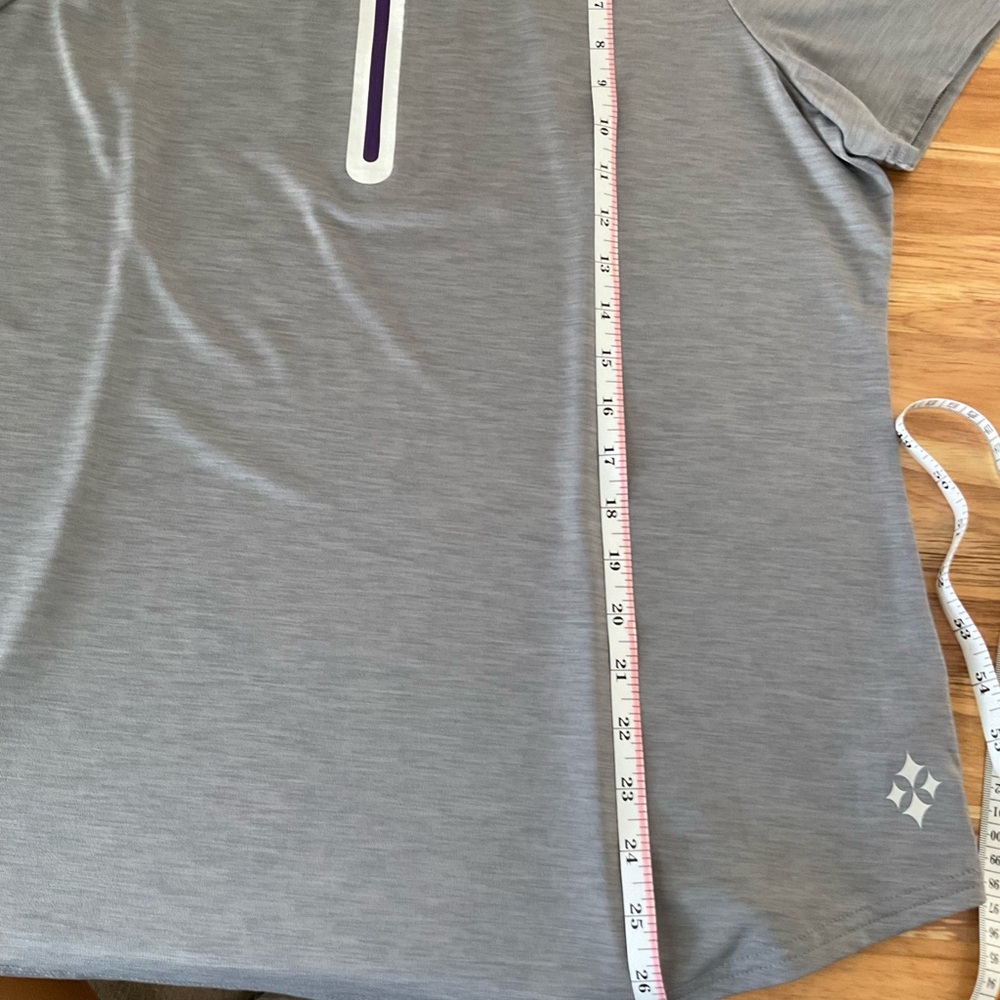 Jofit Purple and Gray Pullover with White Trim - Picture 7 of 11